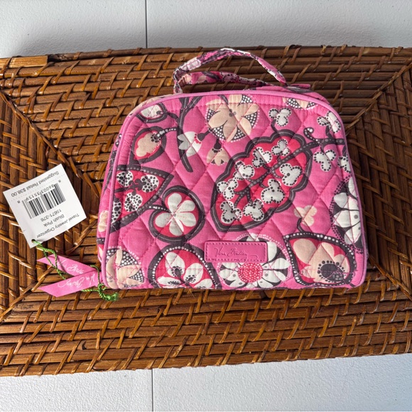 Vera Bradley Travel Jewelry Organizer NWT–Blush Floral, Quilted, Multi-Pocket - Picture 9 of 14